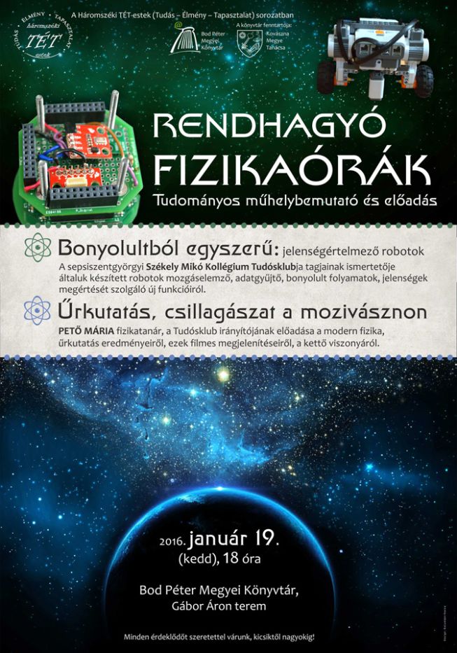Tudosklub PetoMaria 20160119-plakat