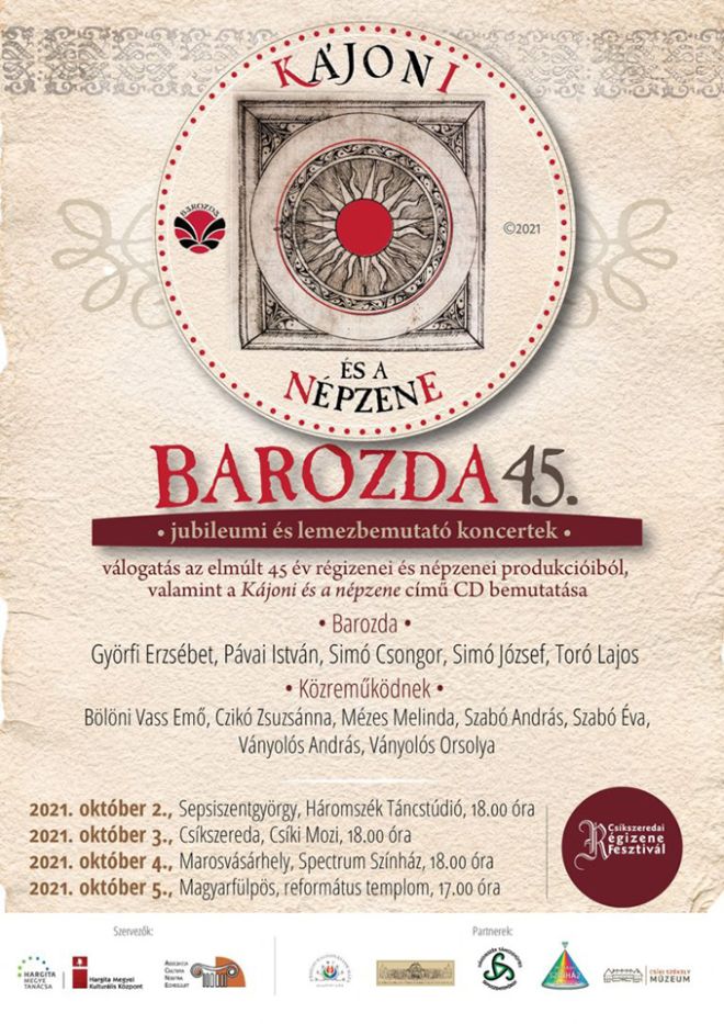 Barozda 45- jubileumi lemezbemutató koncert Sepsiszentgyörgyön