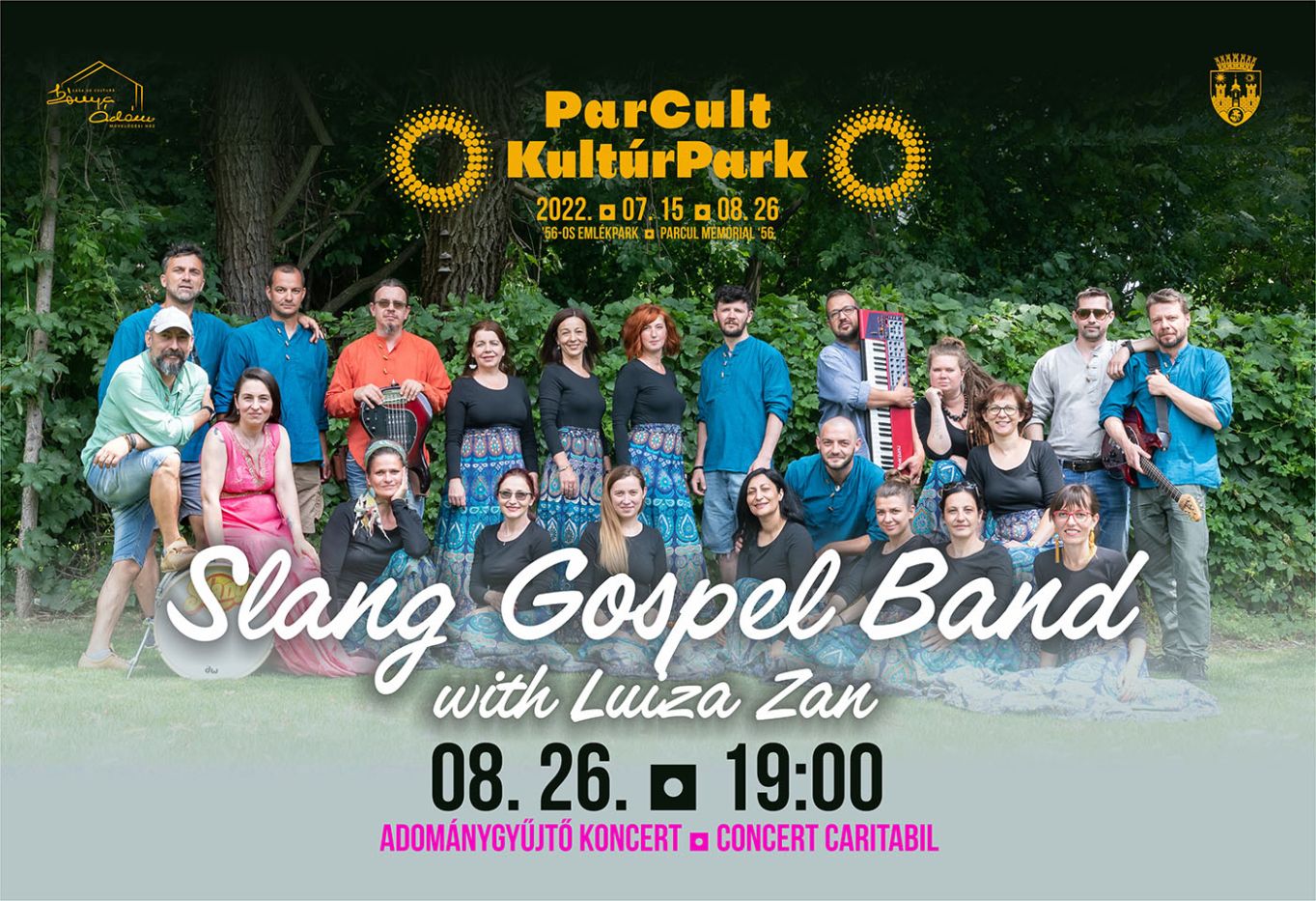 A Slang Gospel Band koncertjével zárul a KultúrPark idei rendezvénysorozata