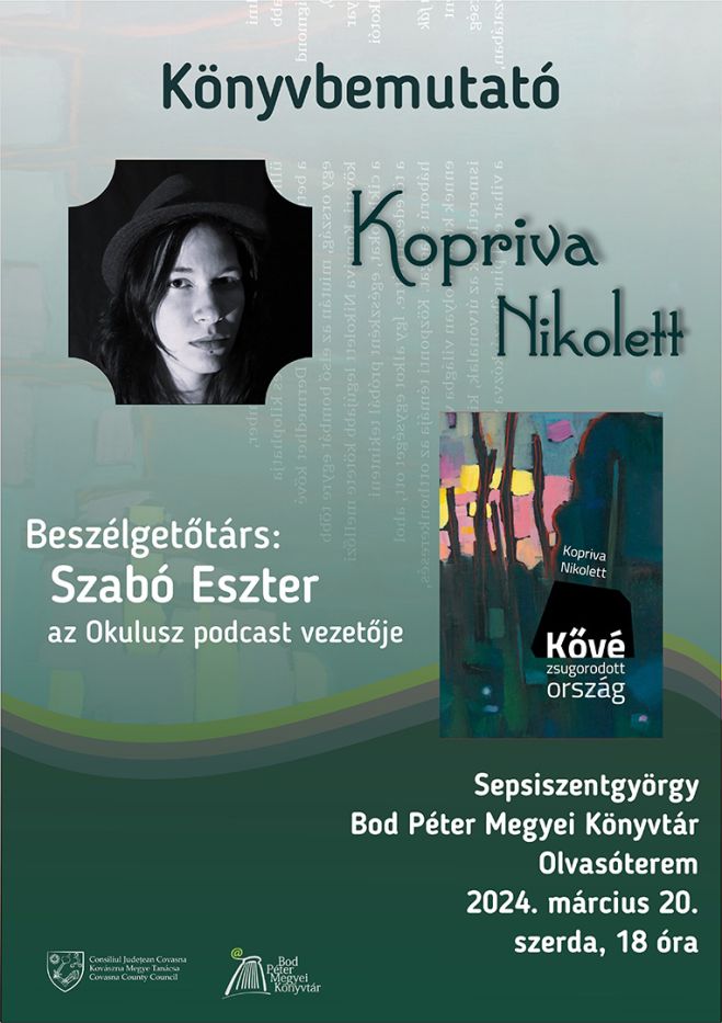 Kopriva Nikolett: Kővé zsugorodott ország - könyvbemutató