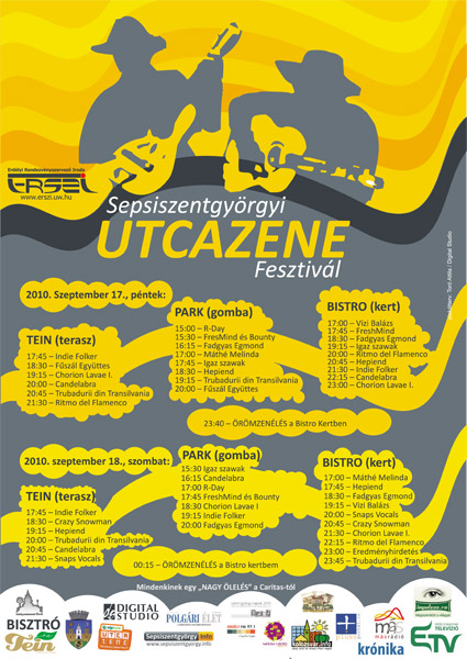 Az első Sepsiszentgyörgyi Utcazene Fesztivál