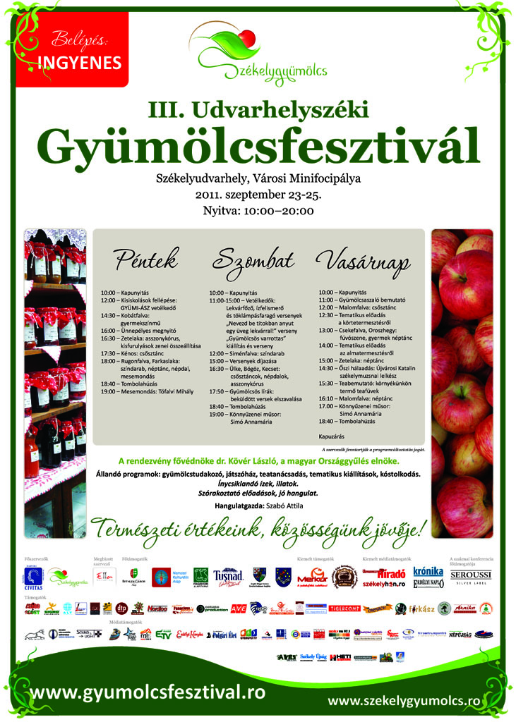 III. Udvarhelyszéki Gyümölcsfesztivál
