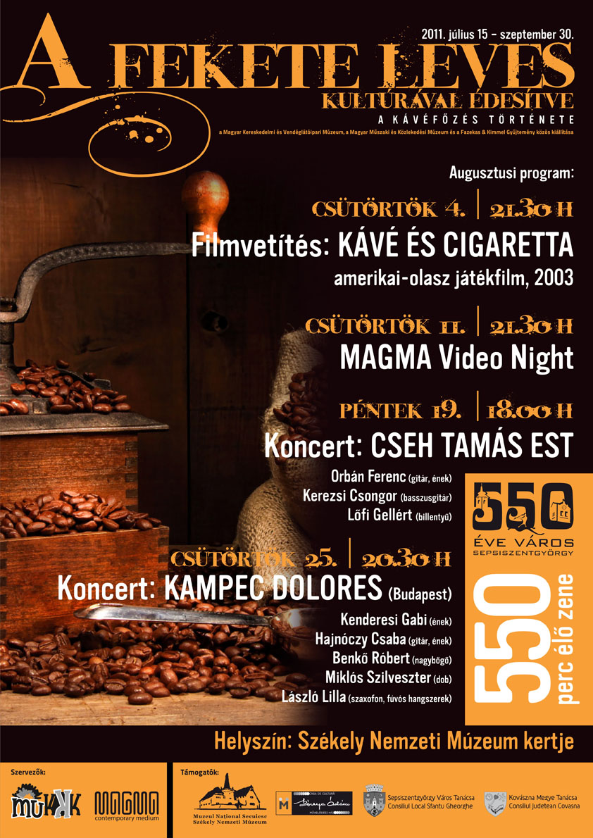 Cseh Tamás-est a sepsiszentgyörgyi múzeumkertben