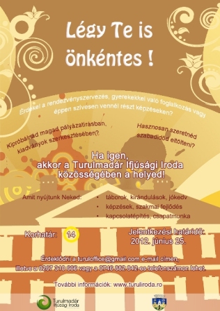 Légy önkéntes Te is – csatlakozz!