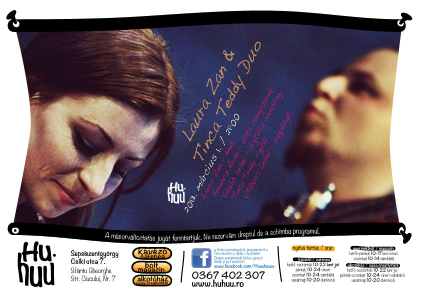 Laura Zan & Tinca Teddy Duo műsora– Hangokkal, zörejekkel formázott történetek