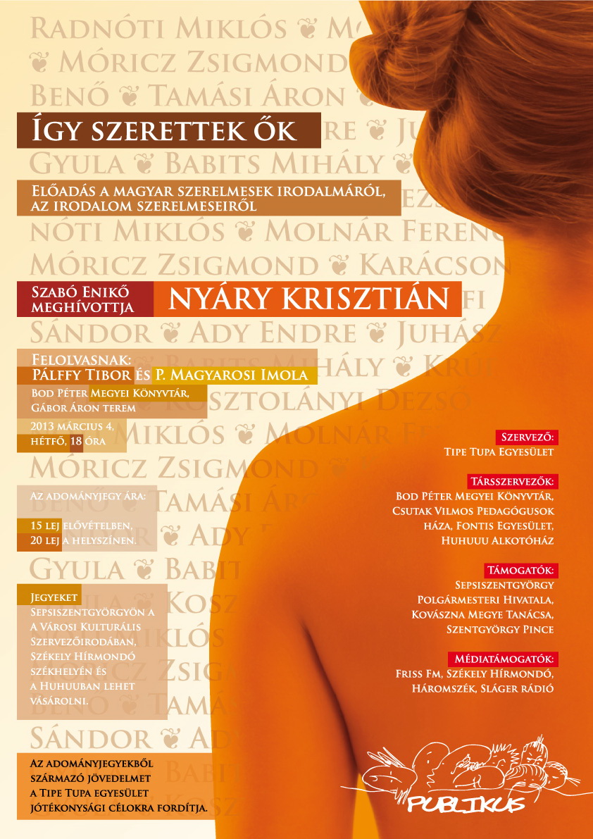 Így szerettek ők - Nagy íróink szerelmi életéről tart előadást Nyáry Krisztián