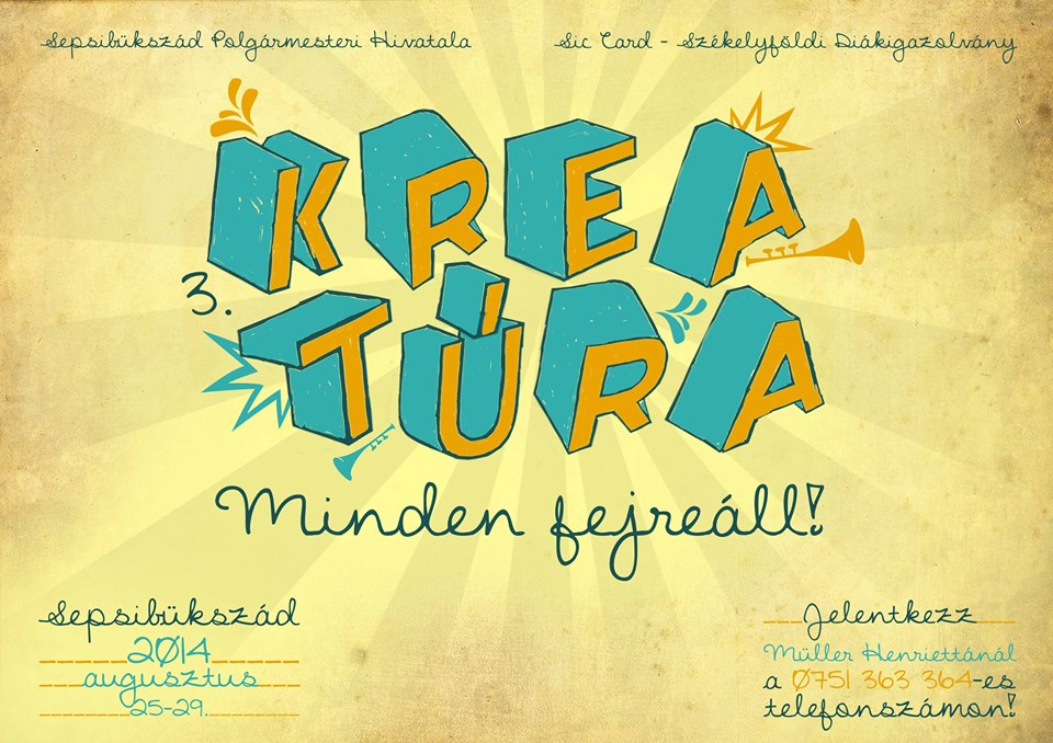 Felhívás: III. KreaTúra-tábor: „Minden fejreáll!"