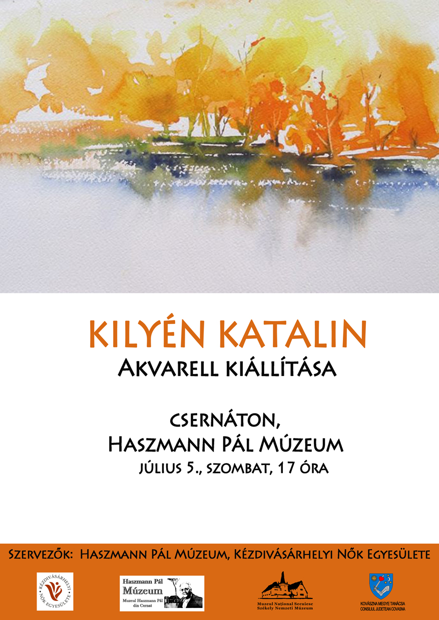 Kilyén Katalin akvarell-kiállítása a csernátoni Haszmann Pál Múzeumban