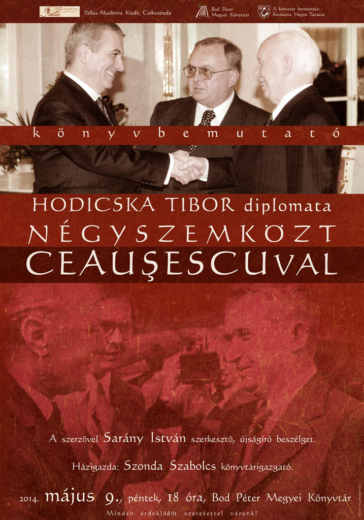 Könyvbemutató - Négyszemközt Ceauşescuval