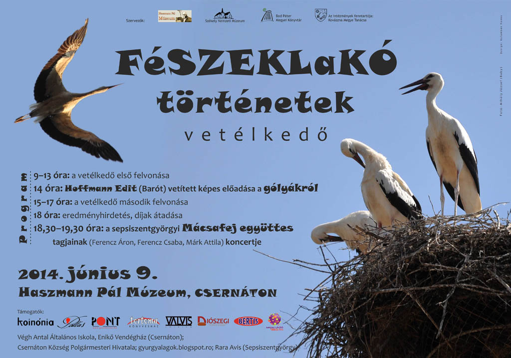 Fészeklakó történetek - vetélkedő a csernátoni Haszmann Pál Múzeumban