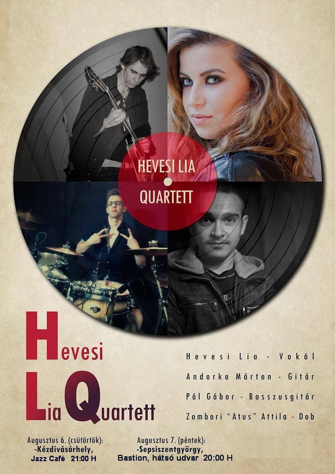 A budapesti Hevesi Lia Quartet háromszéki koncertjei