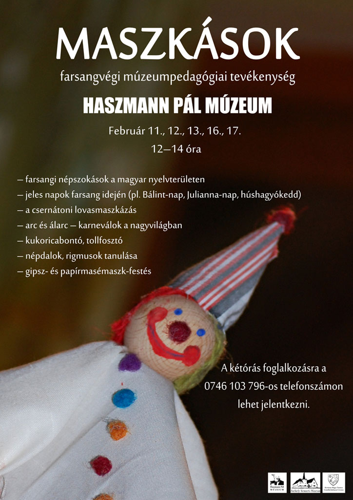 Maszkások – múzeumpedagógiai tevékenység a csernátoni Haszmann Pál Múzeumban