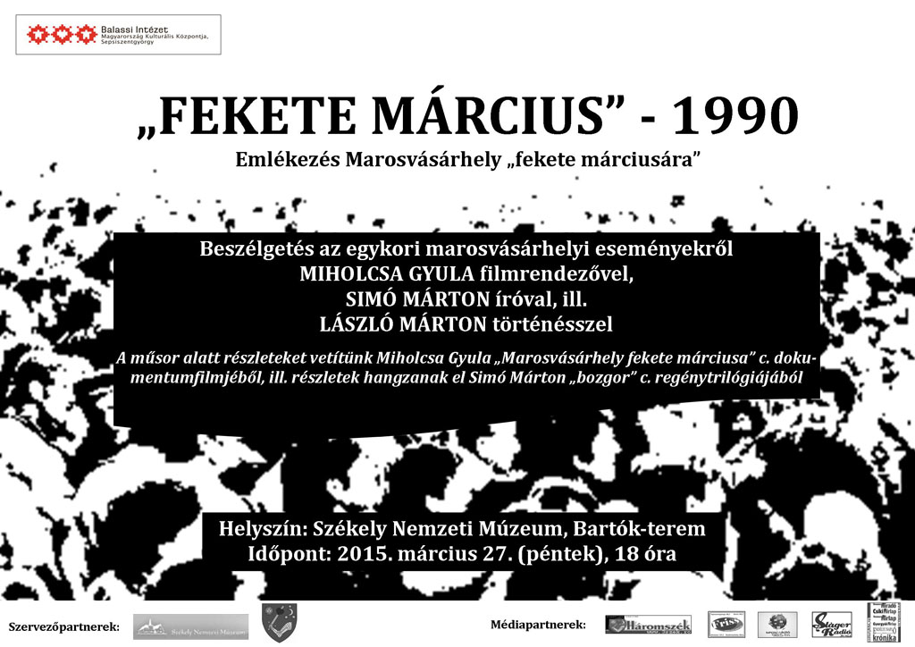 Emlékezés Marosvásárhely „fekete márciusára”