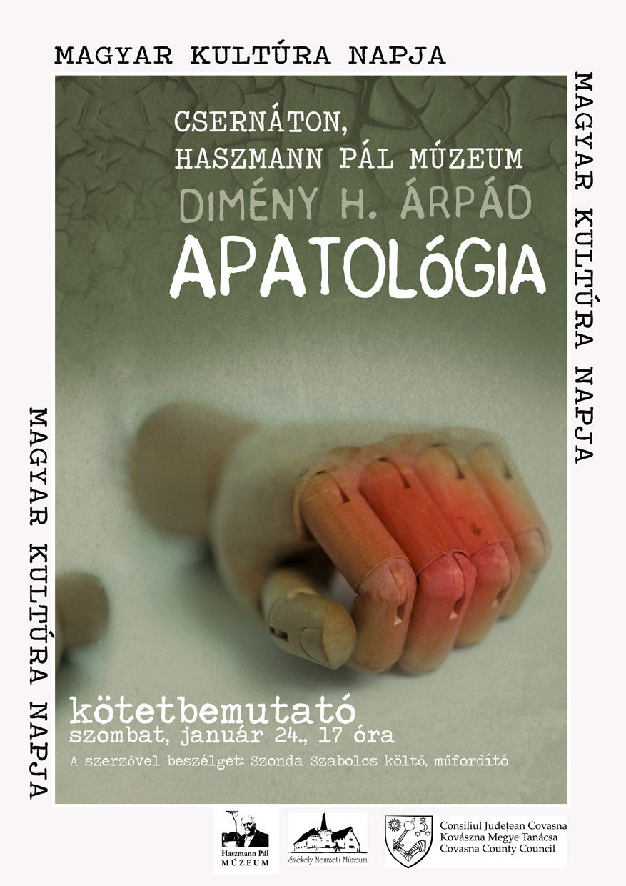 Dimény H. Árpád Apatológia című verseskötetének bemutatója