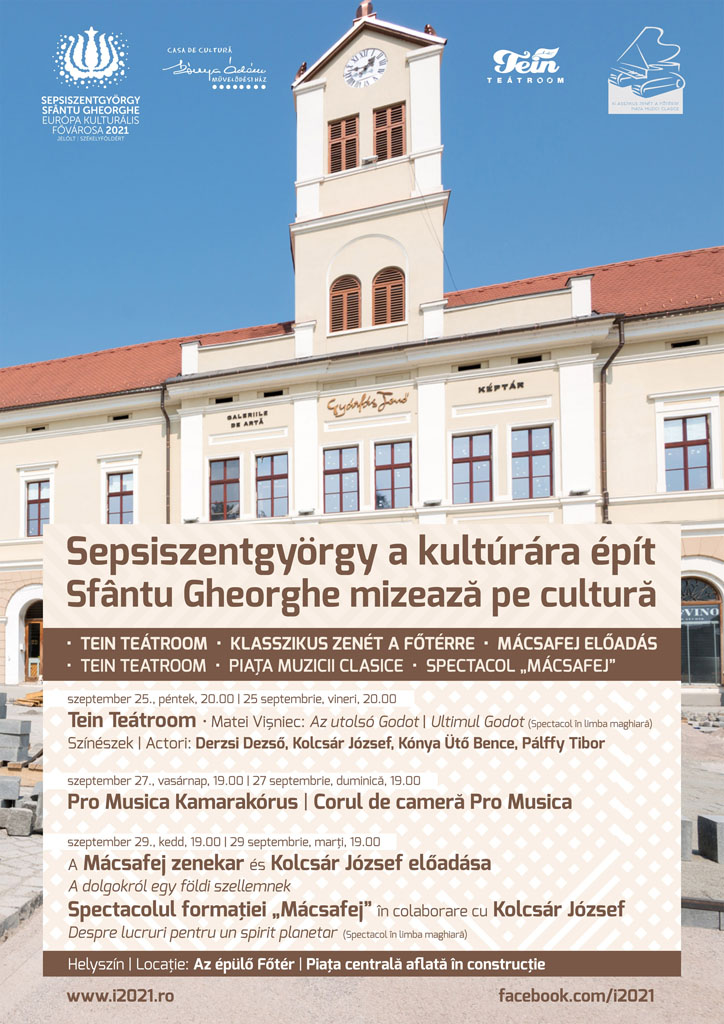 Újra a kultúráé lesz a főtér! - Felolvasószínház, Pro Musica Kamarakórus, Mácsafej zenekar