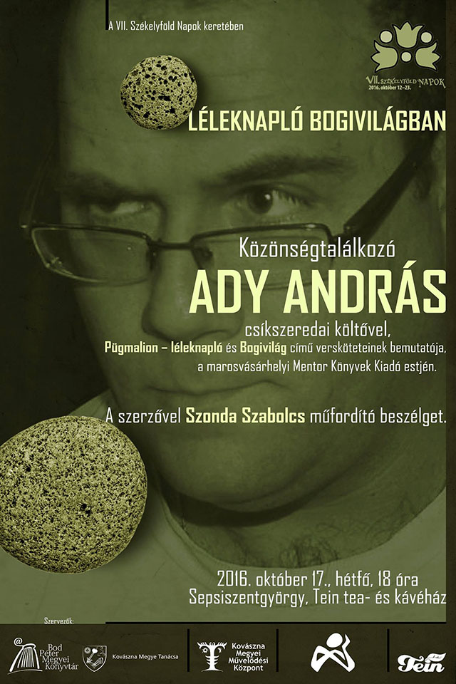 Léleknapló Bogivilágban - Ady András költő szerzői estje