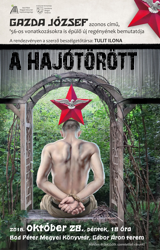 A hajótörött - Gazda József regényének bemutatója a Bod Péter Megyei Könyvtárban