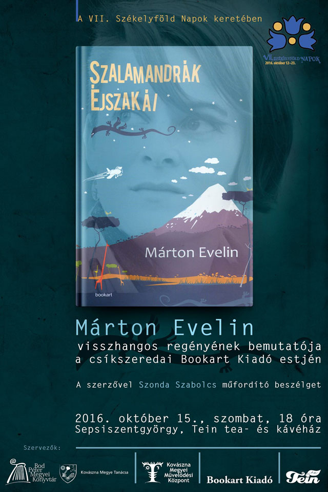 Könyvbemutató - Márton Evelin: Szalamandrák éjszakái