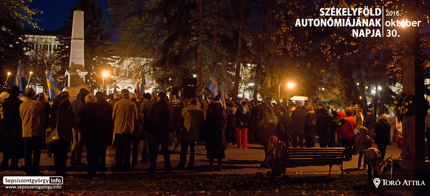Székelyföld autonómiájának napja - Sepsiszentgyörgy, 2016. október 30. Szekelyfold autonomiajanak napja Sepsiszentgyorgyn 2