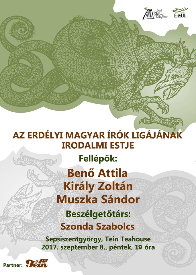 Az Erdélyi Magyar Írók Ligájának irodalmi estje A Tein Teaházban