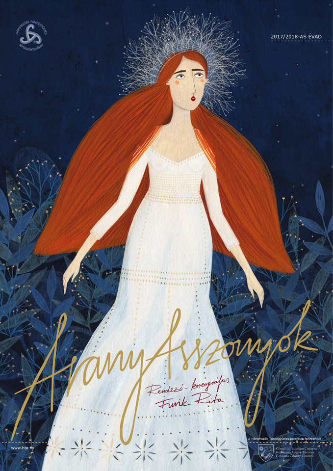 Háromszék Táncegyöttes:  AranyAsszonyok | plakát: Kürti Andrea