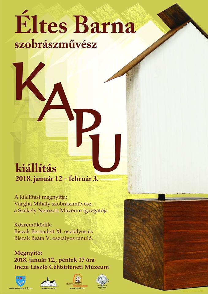 Éltes Barna szobrászművész kiállítása a kézdivásárhelyi Incze László Céhtörténeti Múzeumban