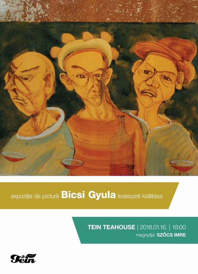 Bicsi Gyula kiállítása a Tein Teaházban