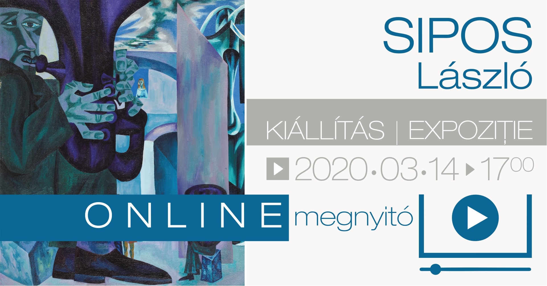 Sipos László kiállítás online megnyitó