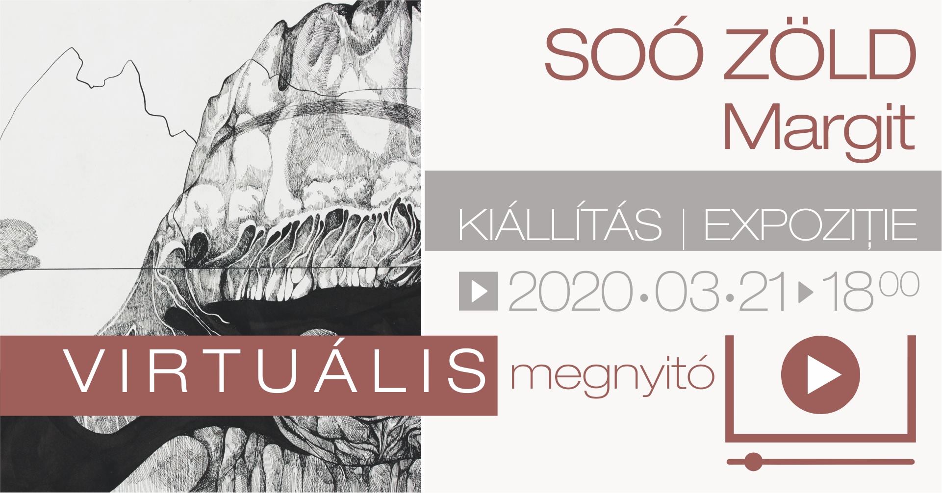 Soó Zöld Margit grafikusművész virtuális kiállításmegnyitója az Erdélyi Művészeti Központban