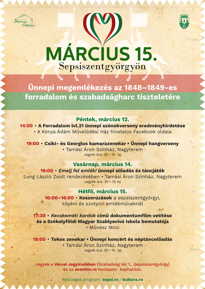 Négy napos eseménysorozattal tisztelegnek a hősök előtt Sepsiszentgyörgyön