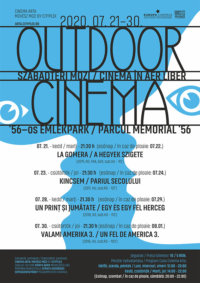 Folytatódnak a szabadtéri filmvetítések Sepsiszentgyörgyön