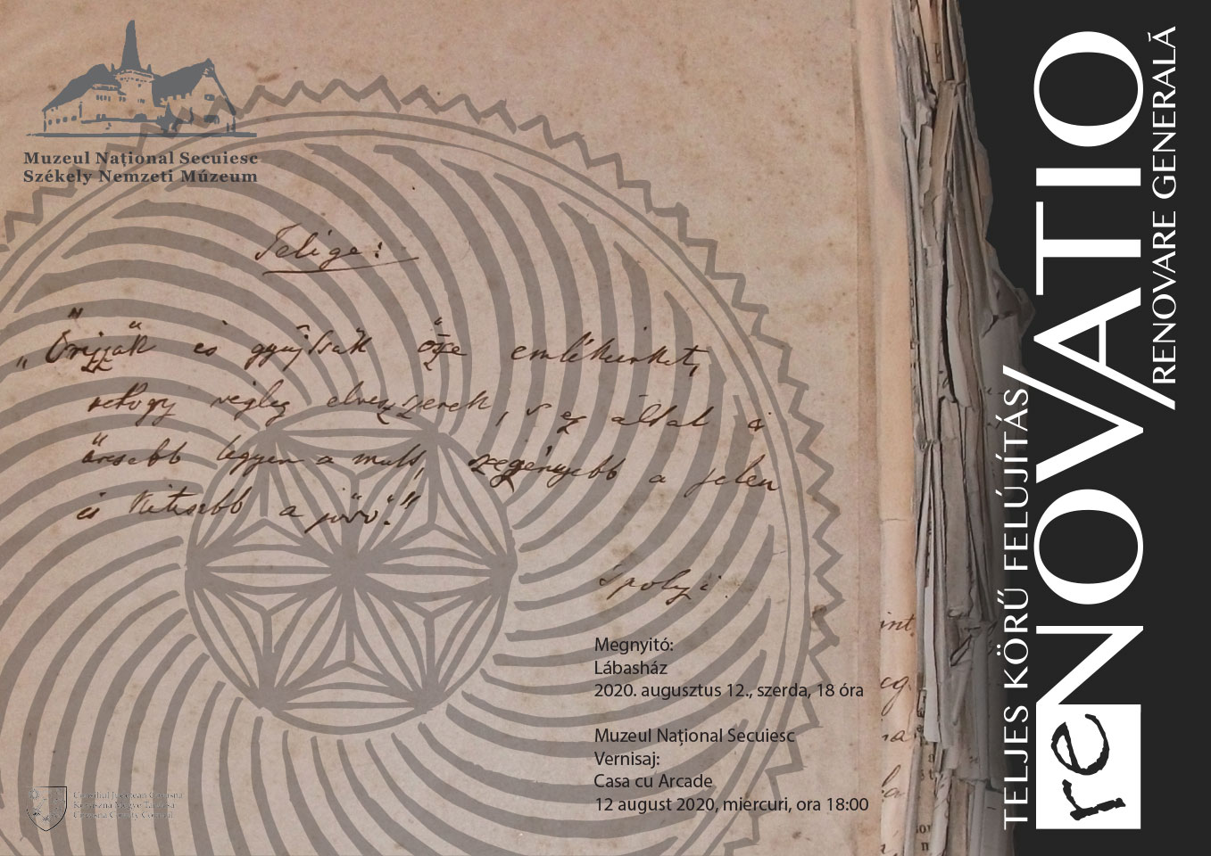 reNovatio - a Székely Nemzeti Múzeum kiállítása a Lábas Házban