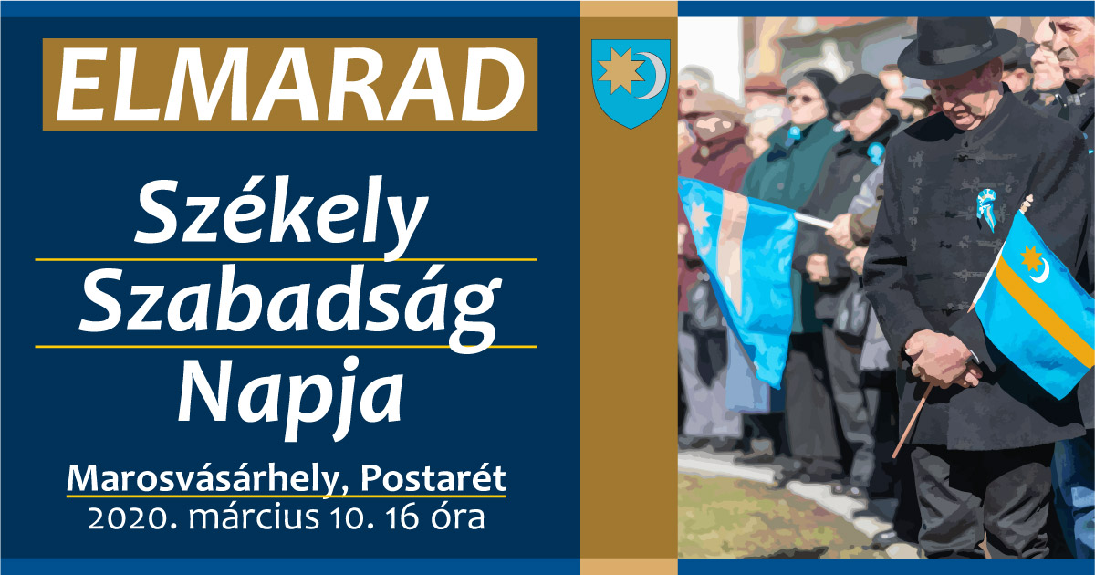 A marosvásárhelyi Székely Szabadság Nap-i rendezvény elmarad