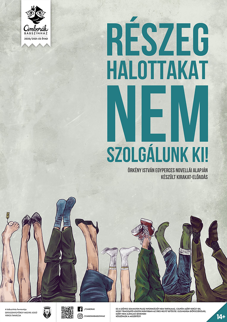 Cimborák Bábszínház – Örkény egypercesekből kirakat-előadás