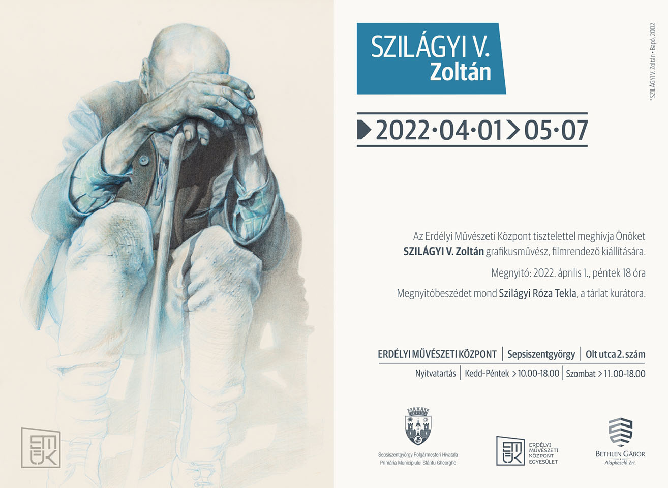 Szilágyi V. Zoltán grafikusművész és rajzfilmrendező kiállítása az Erdélyi Művészeti Központban