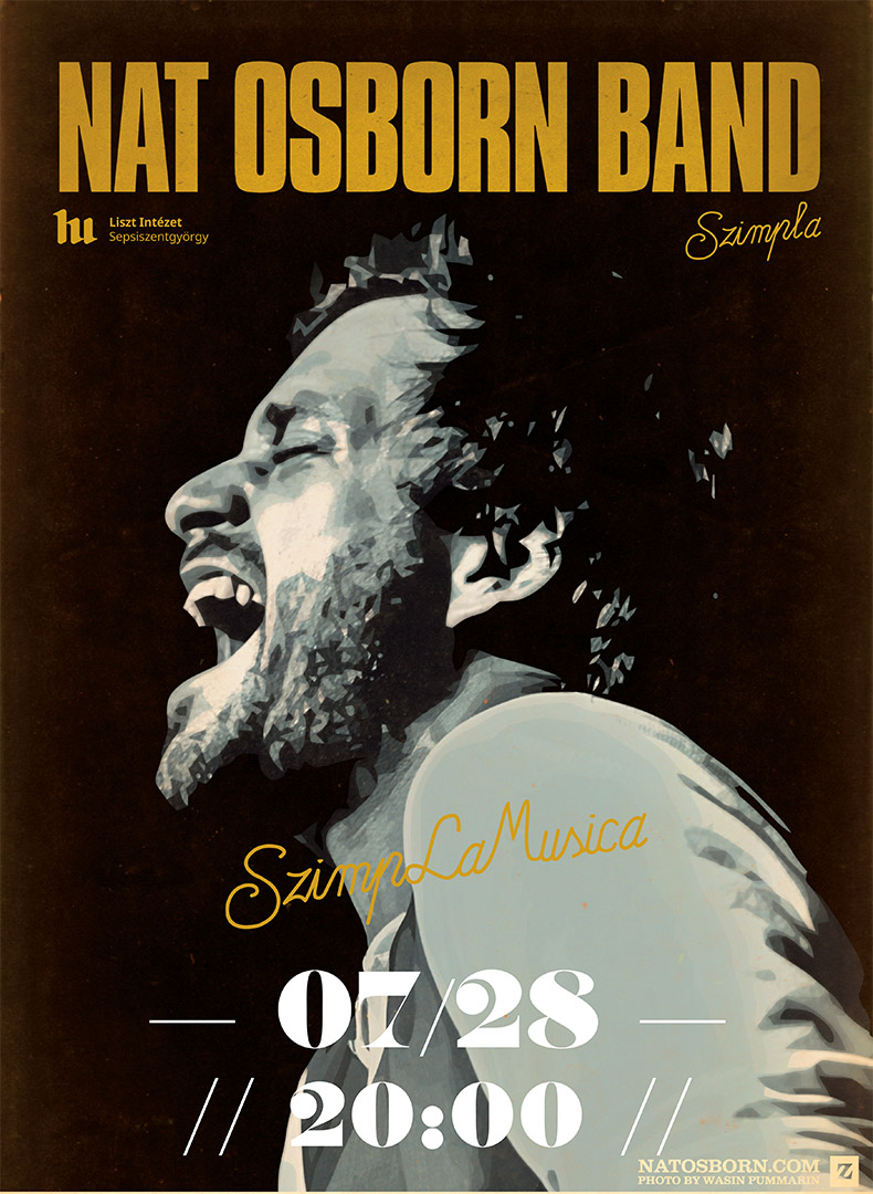 A Nat Osborn Band (NYC) koncertezik a sepsiszentgyörgyi Szimplában