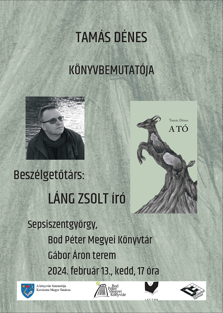 Tamás Dénes könyvbemutatója a Bod Péter Megyei Könyvtárban