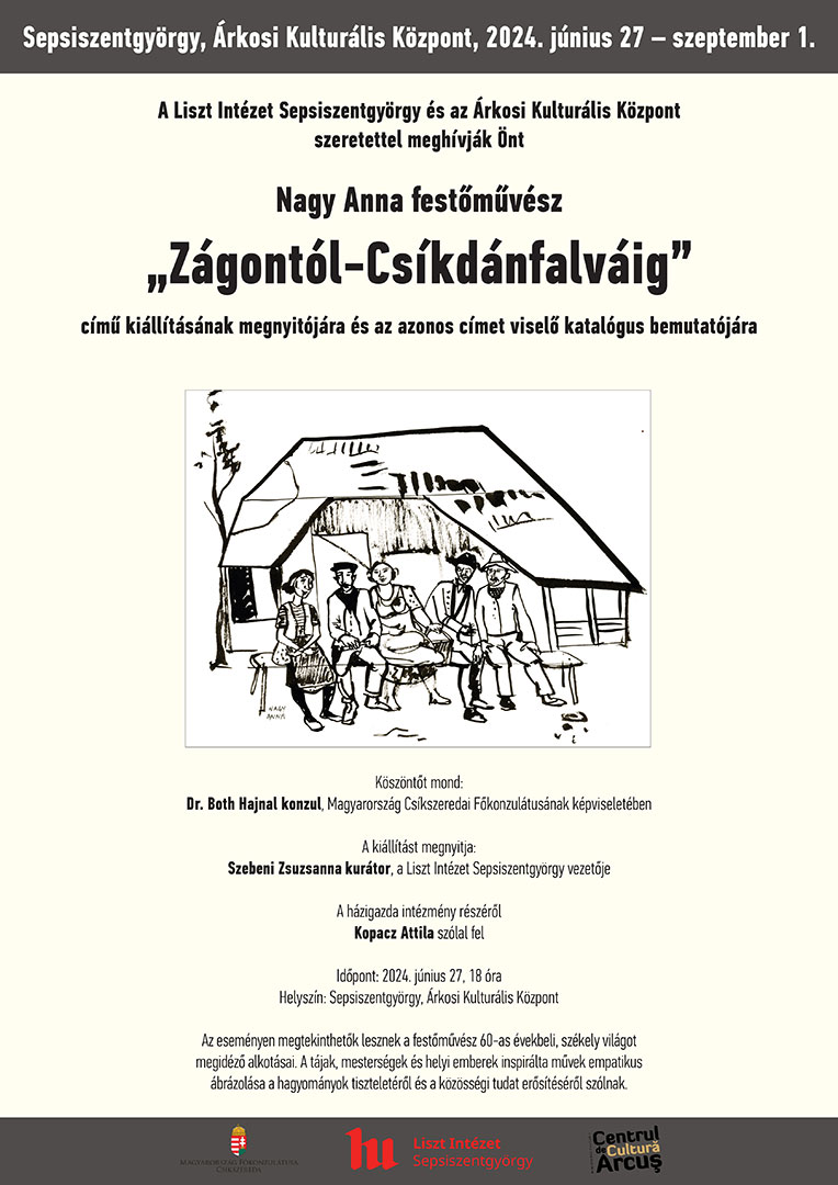 „Zágontól Csíkdánfalváig” Nagy Anna festőművész egyéni kiállítása – kiállításmegnyitó és katalógusbemutató