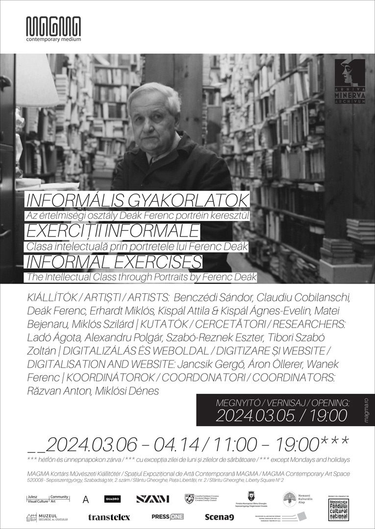 Informális gyakorlatok – Az értelmiségi osztály Deák Ferenc portréin keresztül – csoportos kiállítás a MAGMA Kiállítótérben