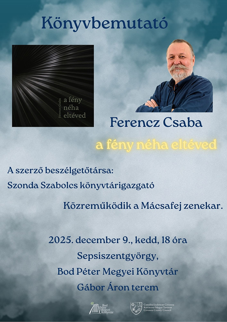 Ferencz Csaba versalbum bemutató: A fény néha eltéved