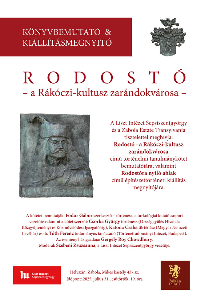 Rodostó, a Rákóczi-kultusz zarándokvárosa – kötetbemutató és kiállításmegnyitó