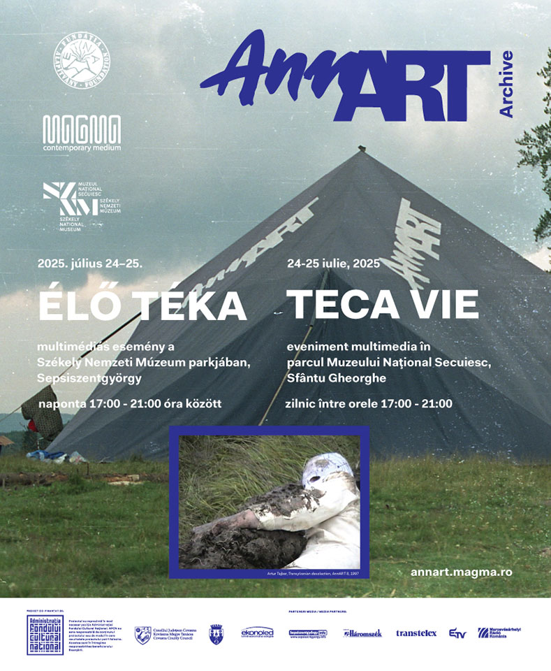 Plakát: ÉLŐ TÉKA közösségi multimédiás eseménny – AnnART archivum projekt