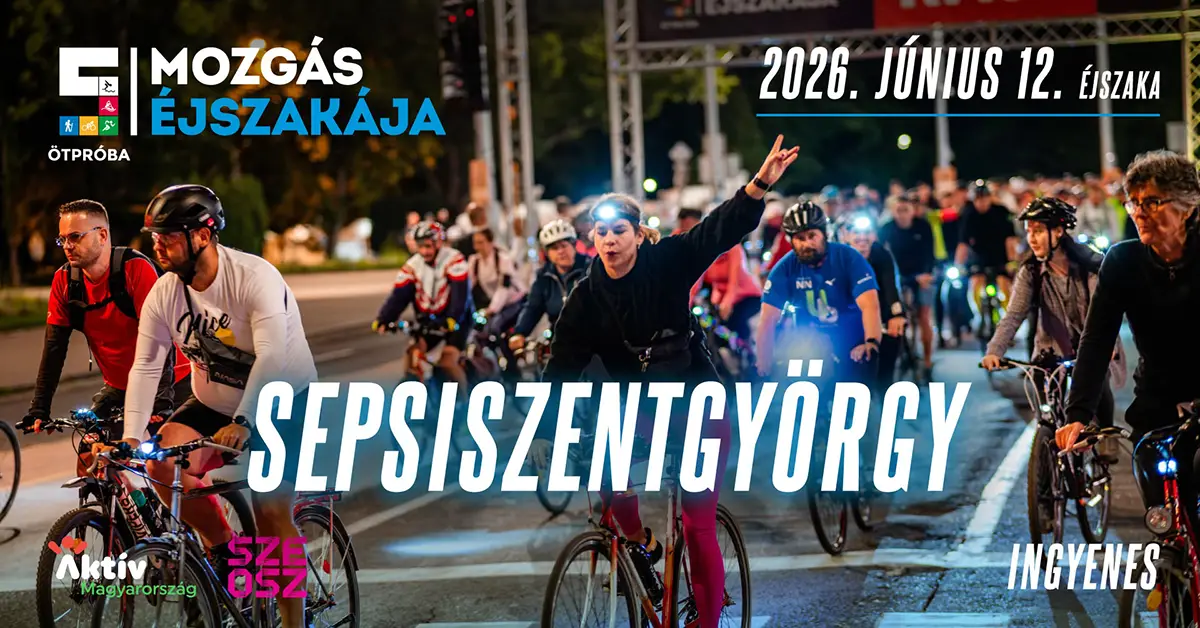 Mozgás Éjszakája Sepsiszentgyörgyön 2026 – Ingyenes sportprogramok június 12-én