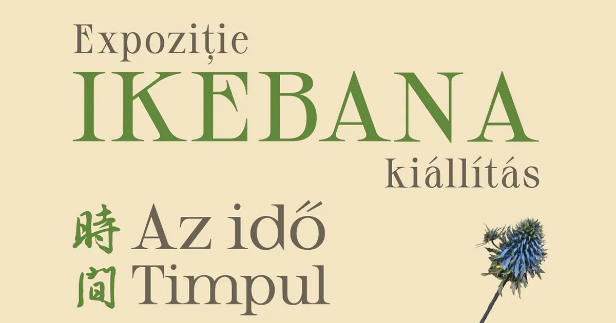 Ikebana kiállításés műhelyfoglalkozás Sepsiszentgyörgyön | 2026