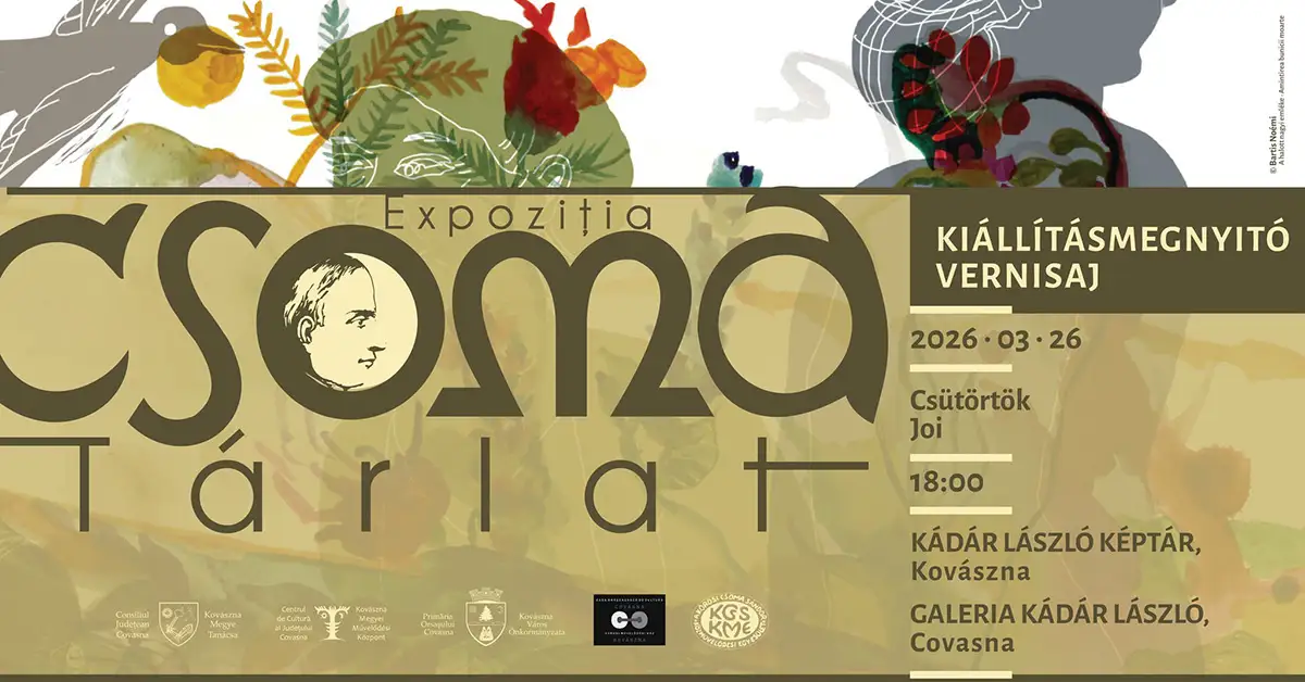 Lassú tudás - Csoma tárlat 2026 | Kovászna, Kádár László Képtár