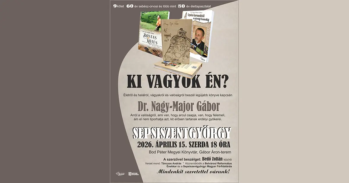 Könyvbemutató a Bod Péter Megyei Könyvtárban: Dr. Nagy-Major Gábor