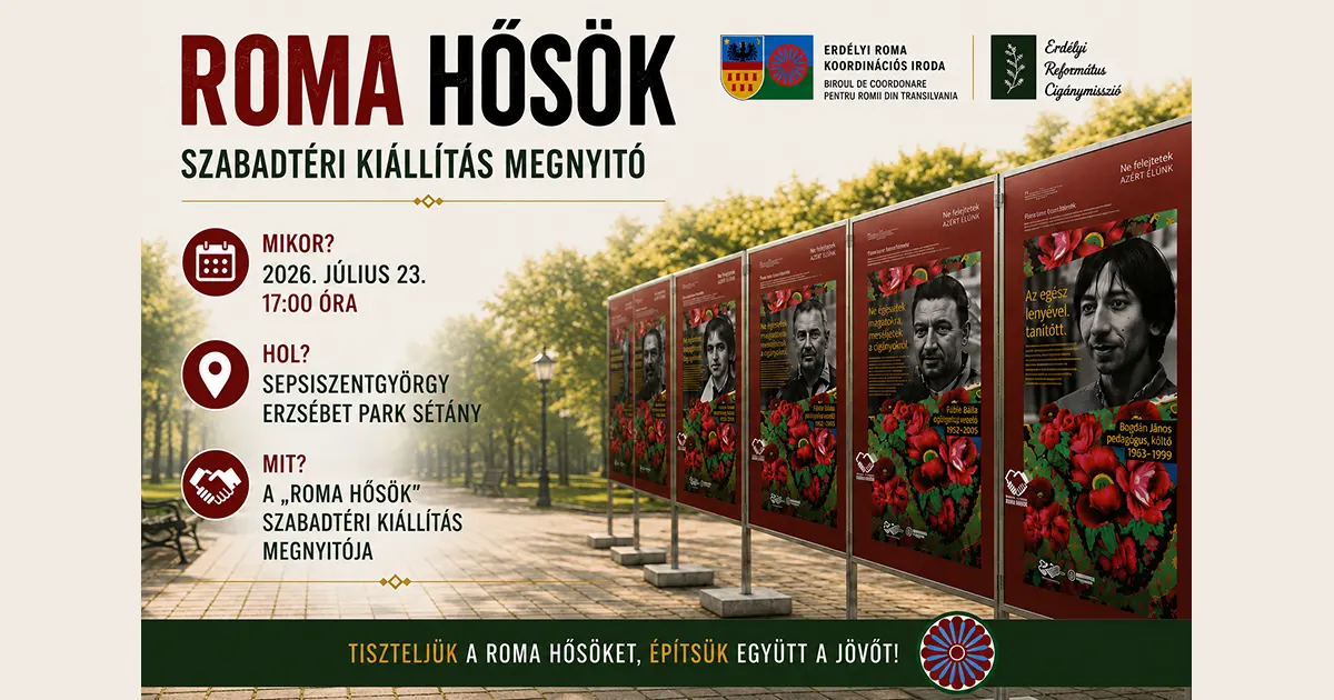 Roma Hősök – különleges szabadtéri kiállítás nyílik az Erzsébet Parkban
