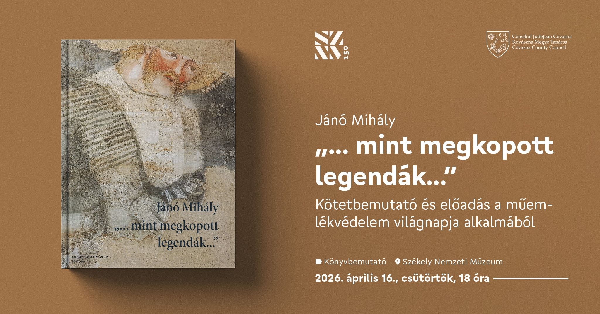 Műemlékvédelmi világnap Sepsiszentgyörgyön: Jánó Mihály könyvbemutatója