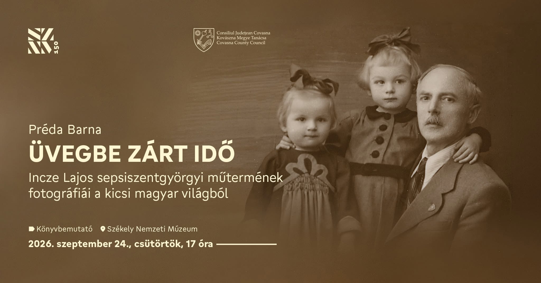 Üvegbe zárt idő: Egyedülálló fotótörténeti könyvbemutató a Székely Nemzeti Múzeumban