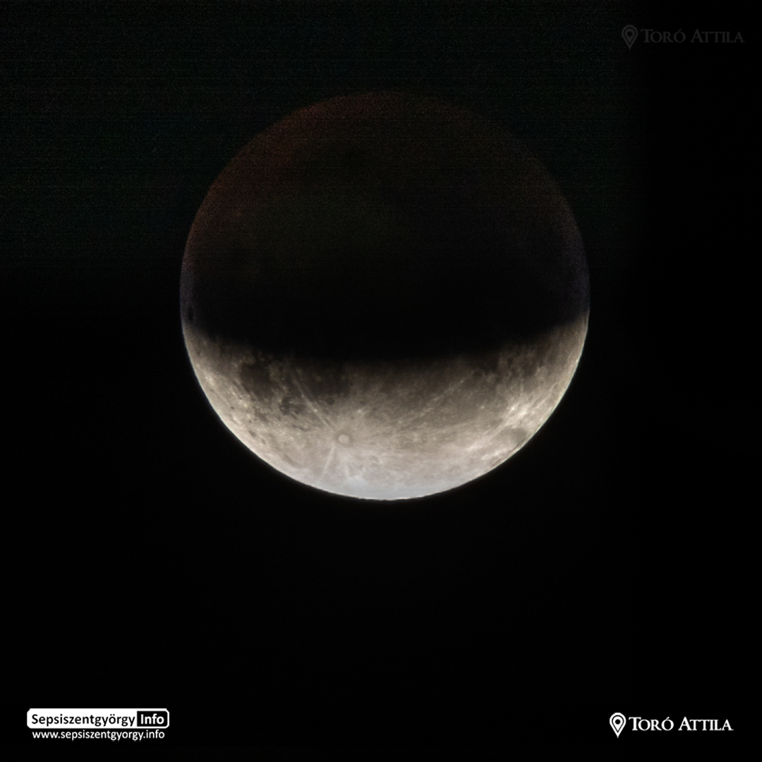 Részleges holdfogyatkozás - Sepsiszentzgyörgy, 2019. július 17. - fotó Toró Attila